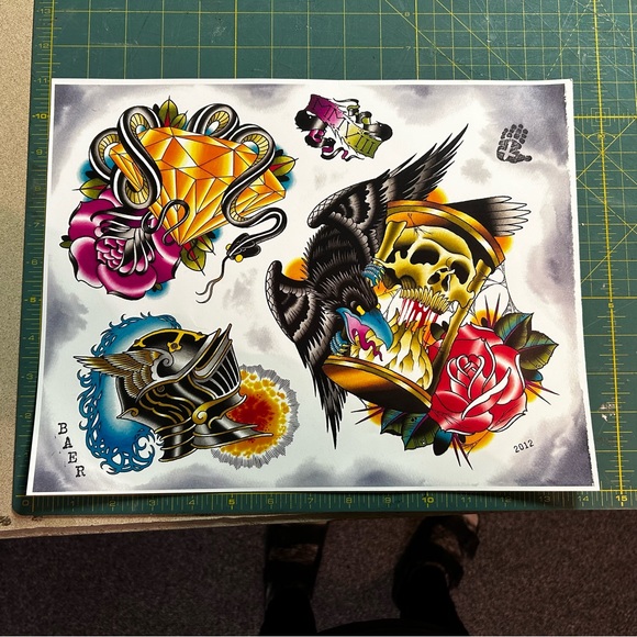 Curt Baer of Championship Tattoo 2012 Flash Art set - Picture 3 of 7